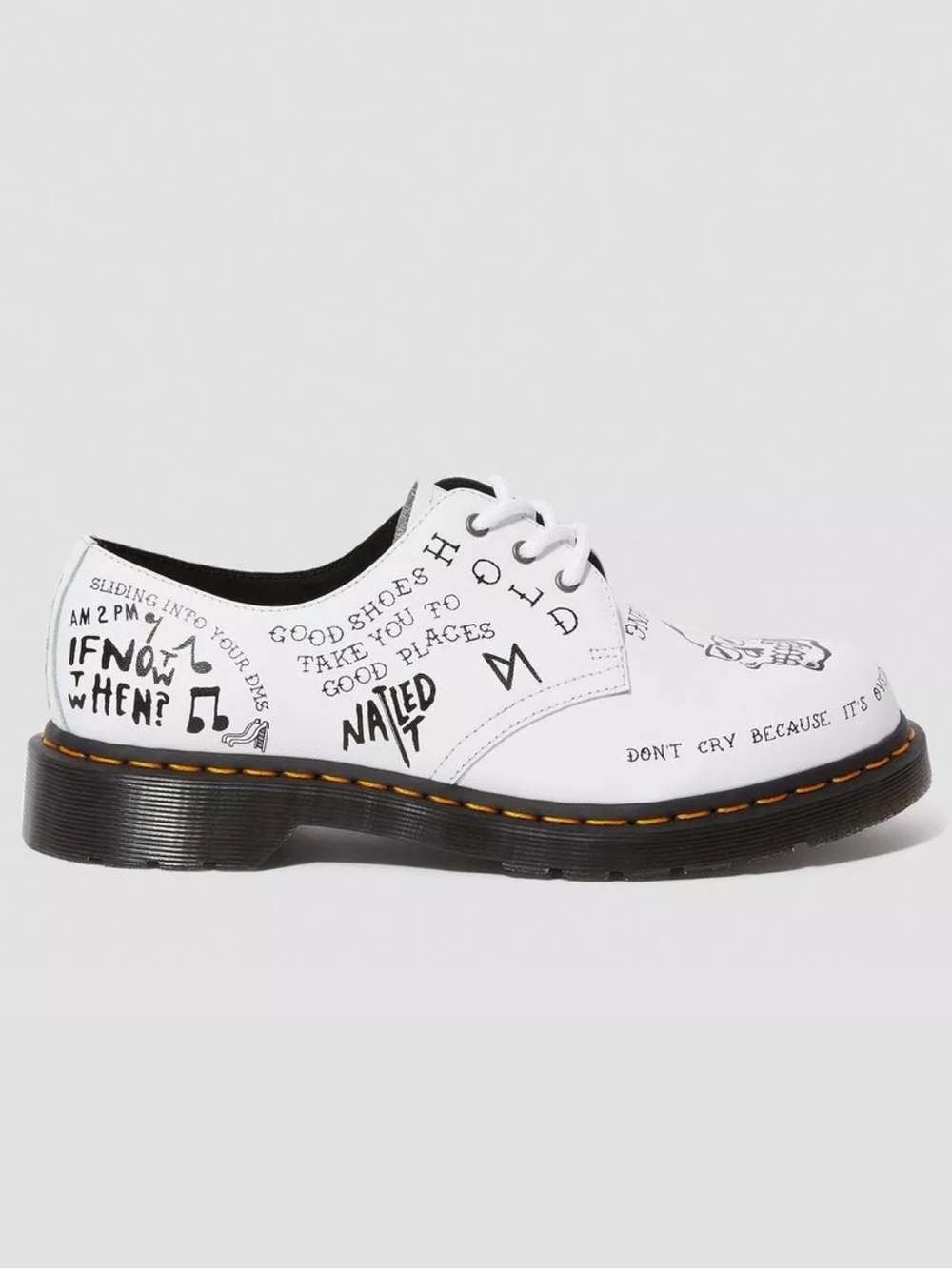 Dr. Martens 1461 Scribble Tattoo Flash Art Women’s size 7 NEW!!!